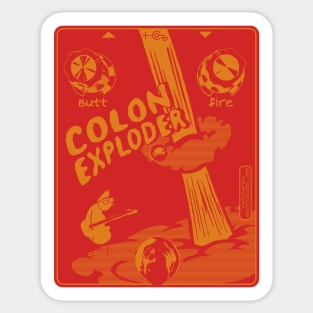 Colon Exploder - Black Sticker